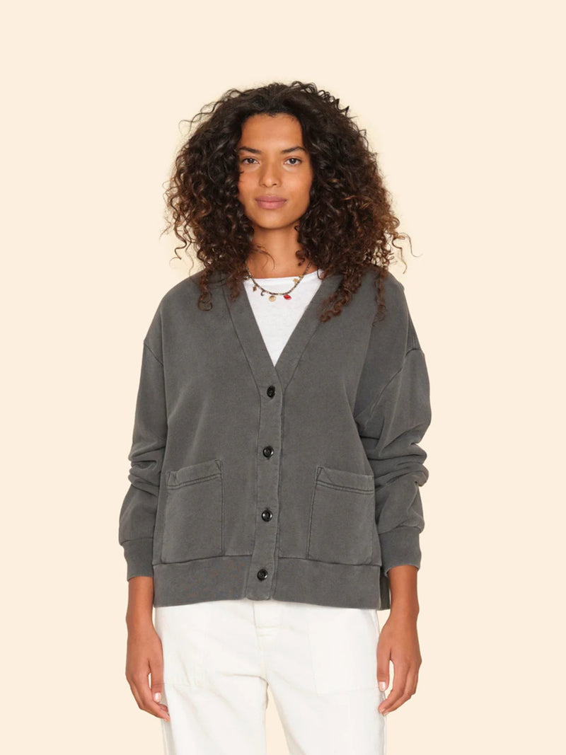 XIRENA BENNY CARDIGAN - BLACK