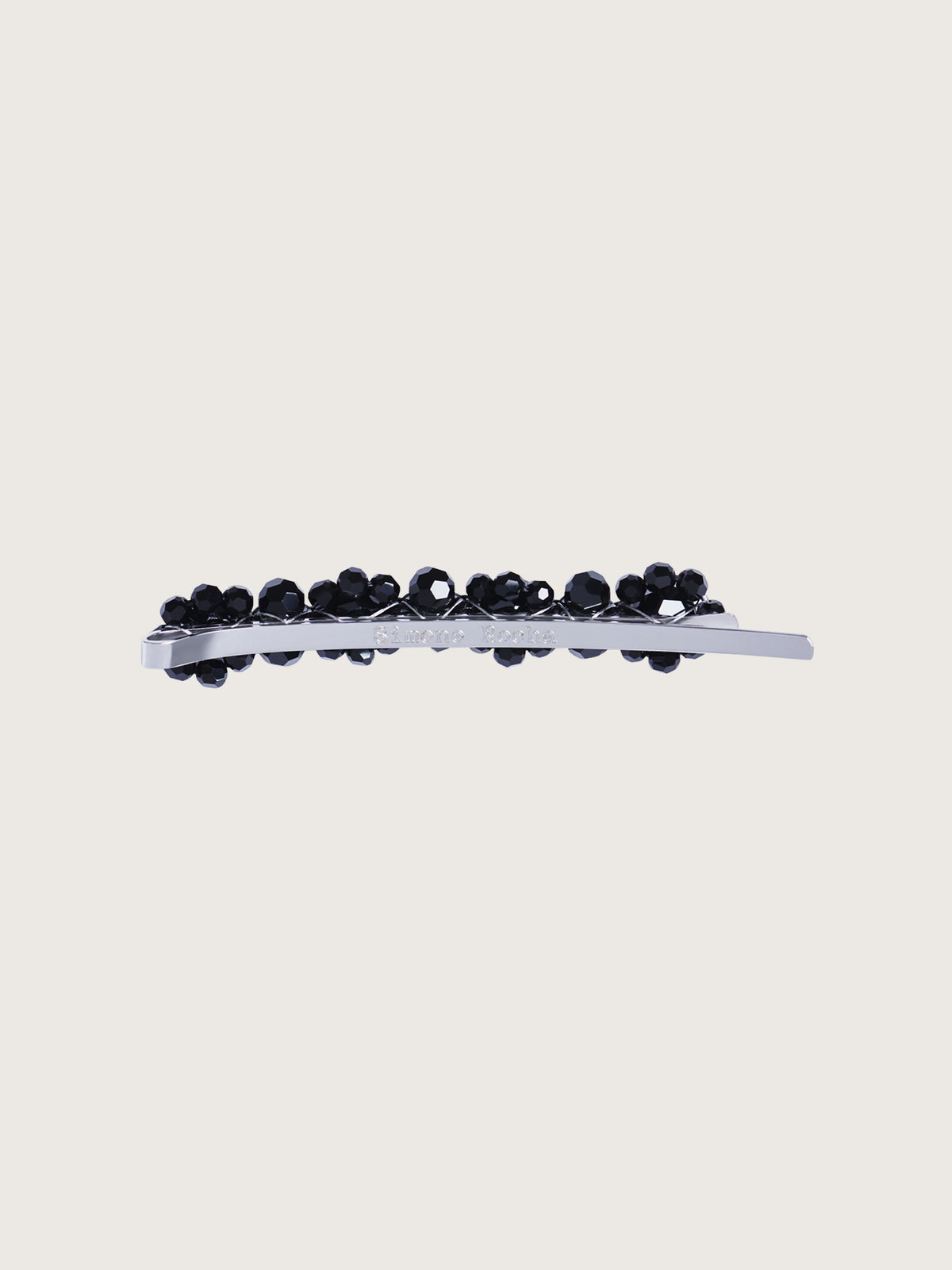 SIMONE ROCHA JET FLOWER HAIR CLIP