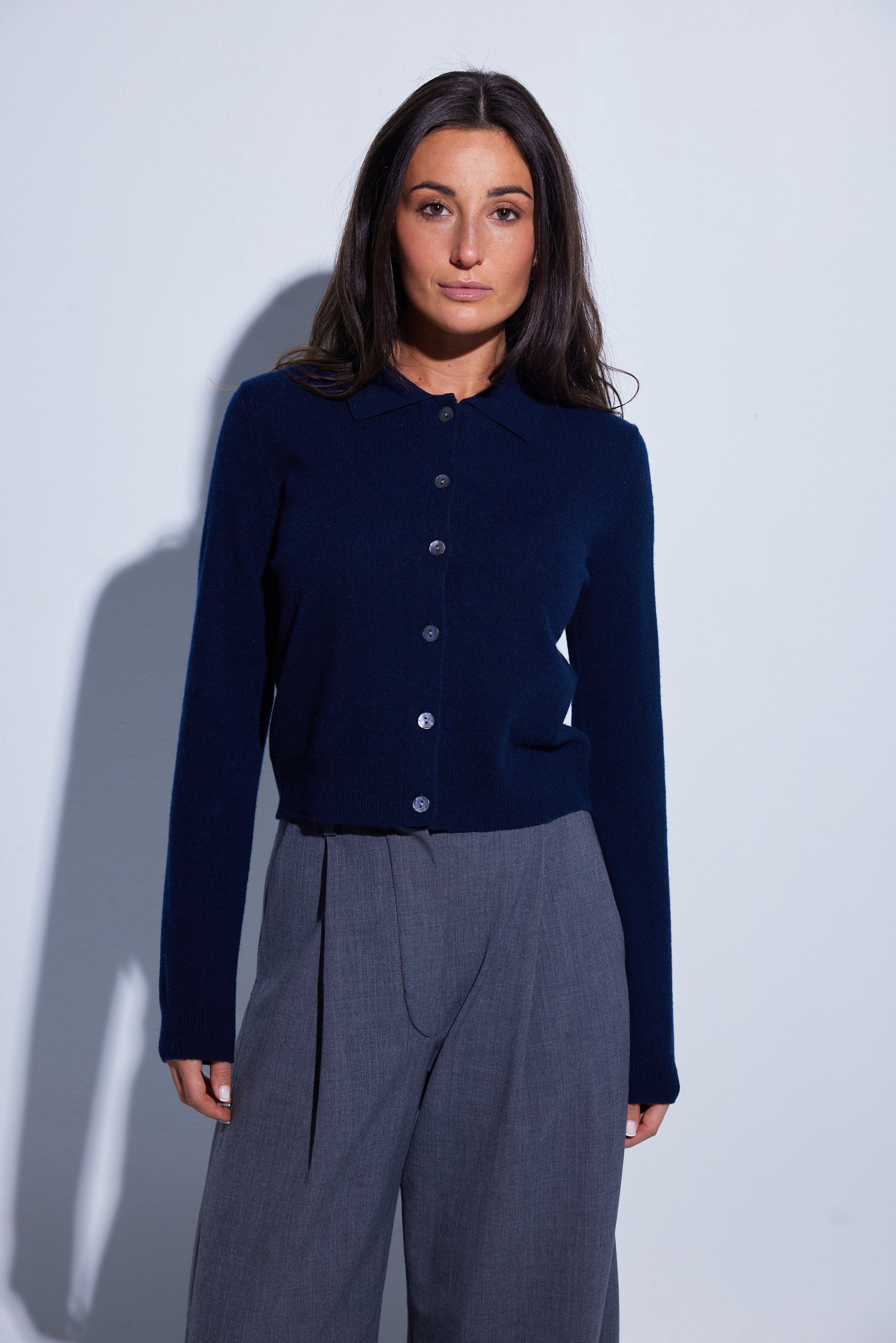 COLORUSH ARCTIC POLO CARDIGAN