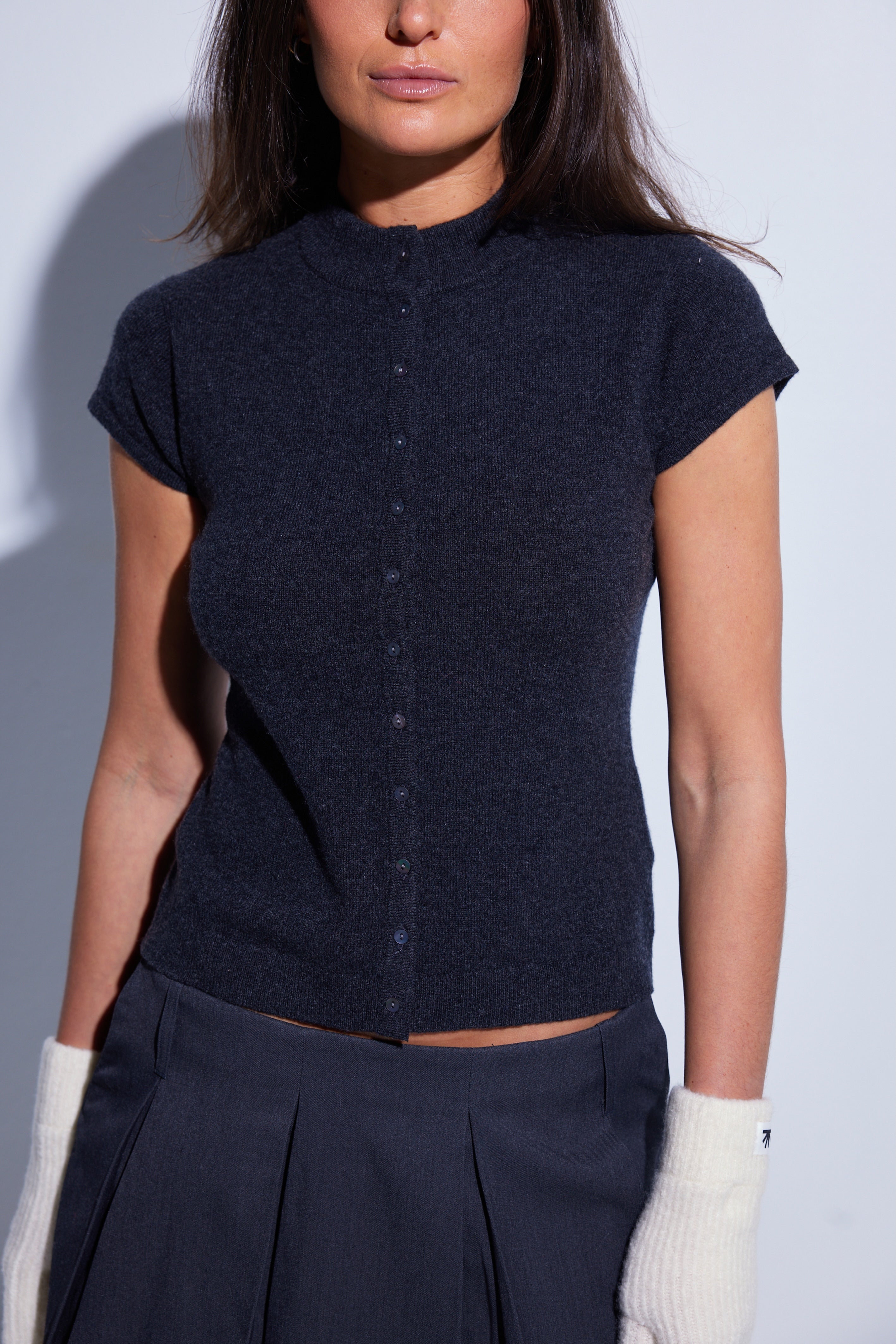 COLORUSH AVORIAZ BUTTON-UP TEE