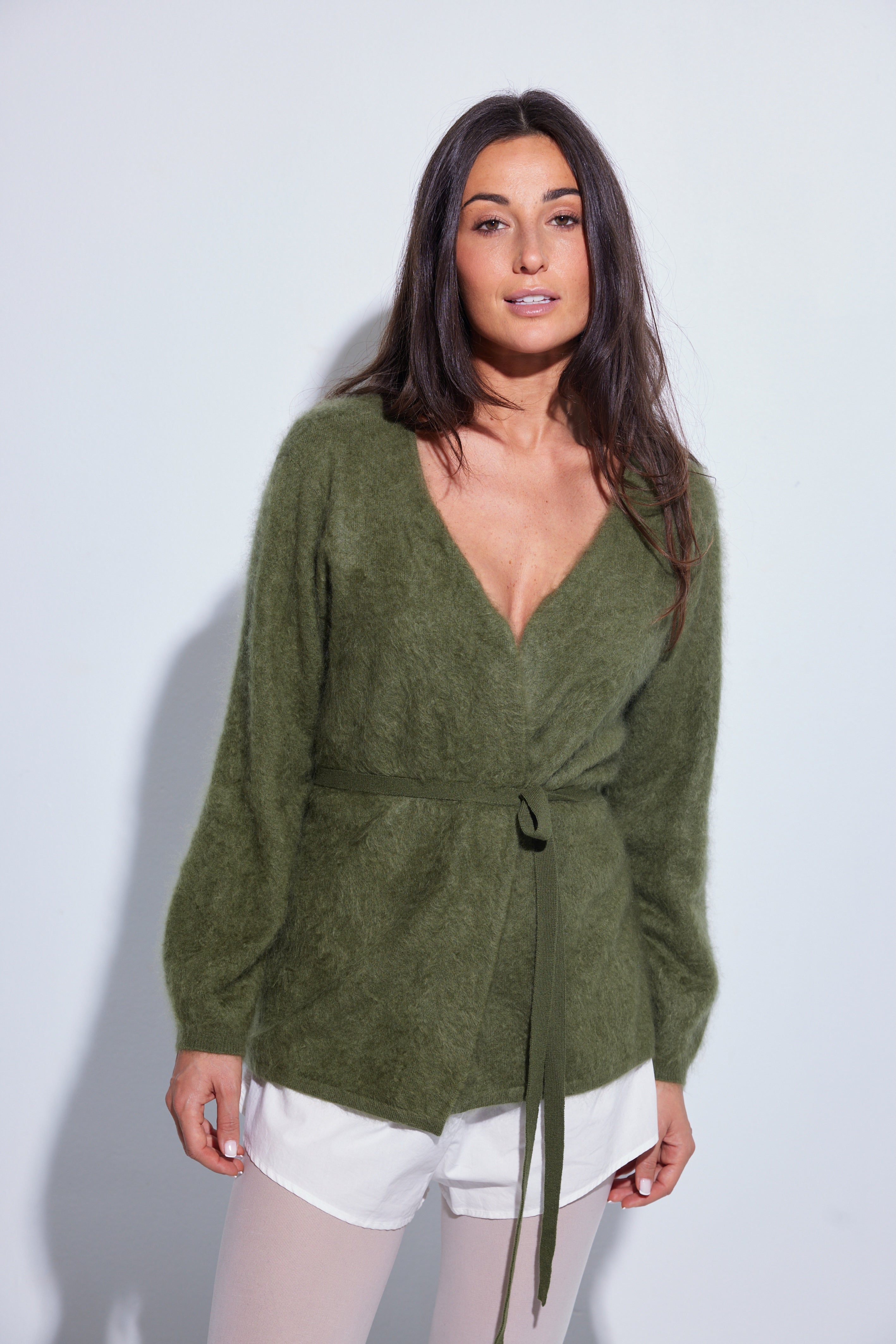 COLORUSH WRAP CARDIGAN KIWI