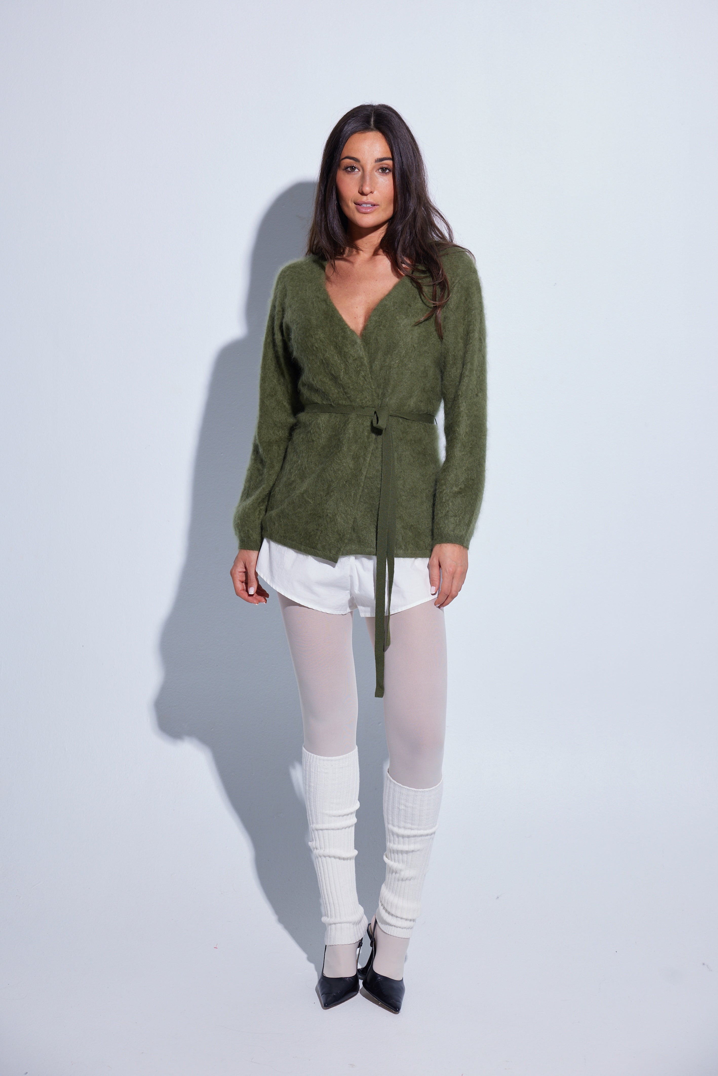 COLORUSH WRAP CARDIGAN KIWI