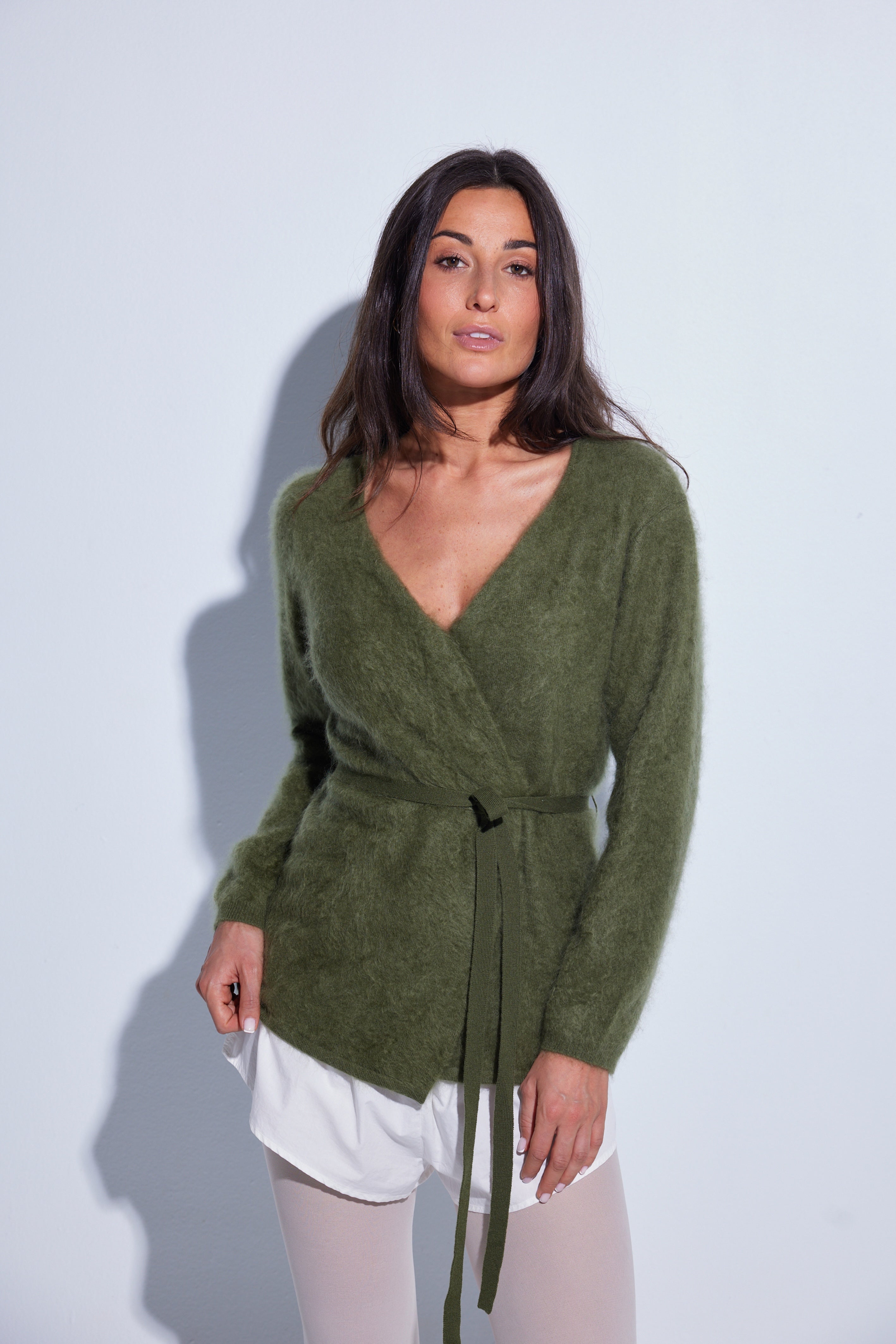 COLORUSH WRAP CARDIGAN KIWI