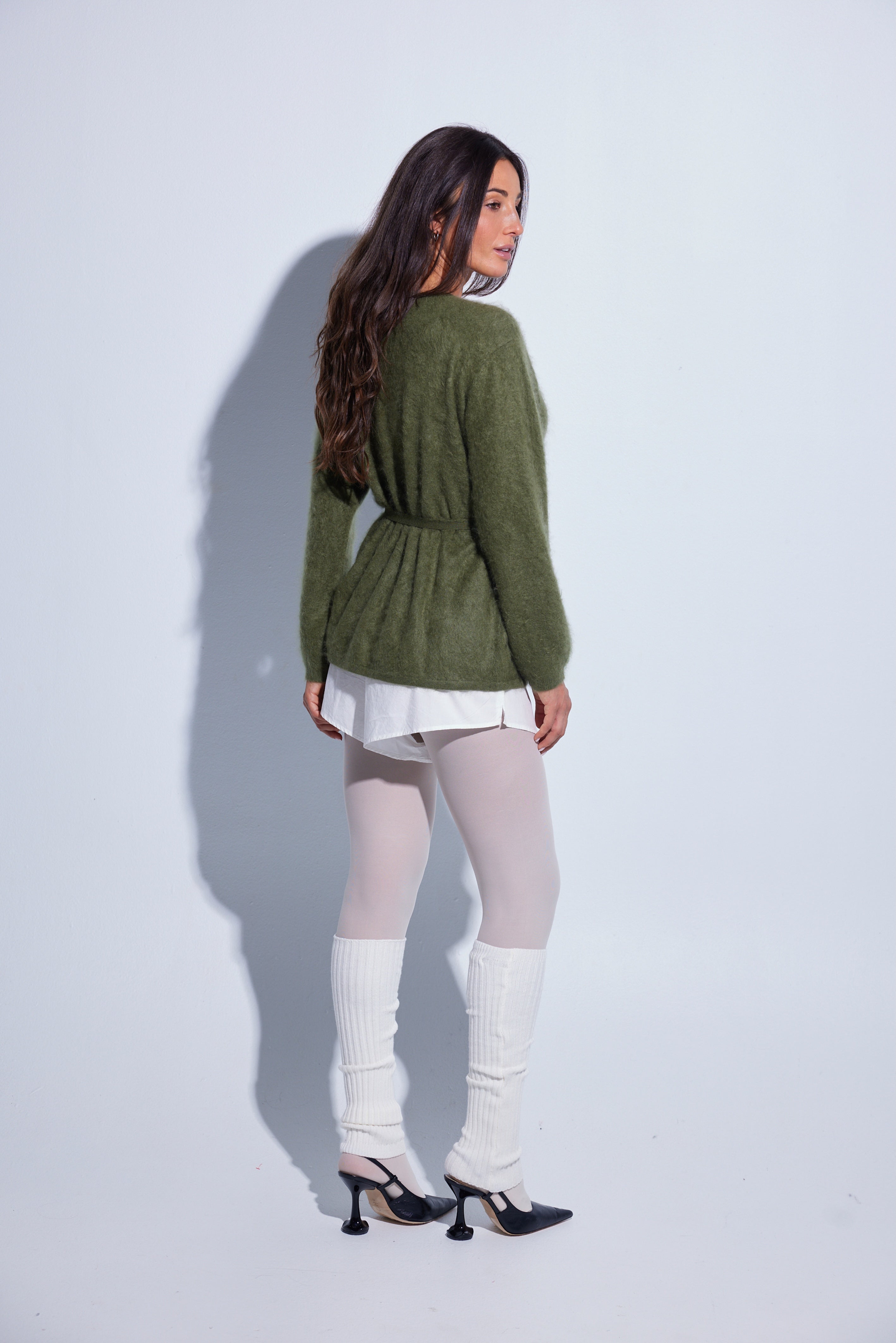 COLORUSH WRAP CARDIGAN KIWI