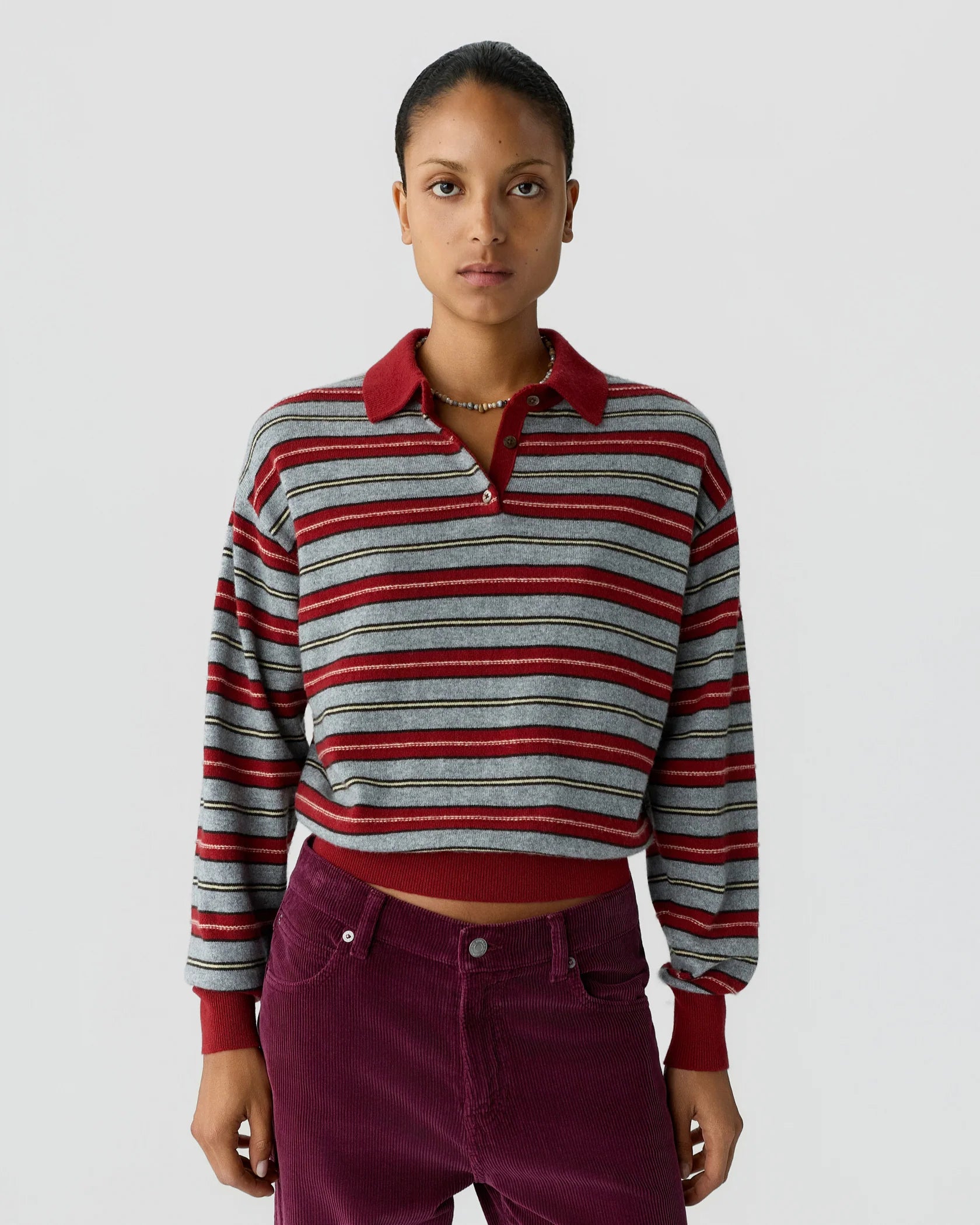 GUEST IN RESIDENCE COLLEGIATE STRIPE POLO