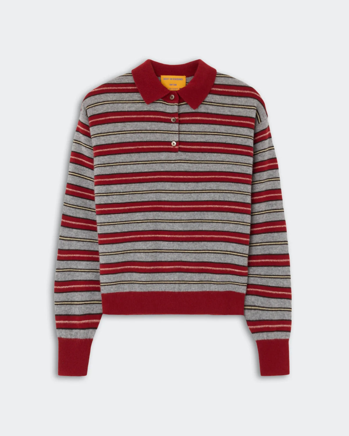 GUEST IN RESIDENCE COLLEGIATE STRIPE POLO