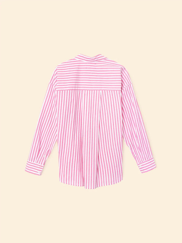 XIRENA ROSE STRIPE JORDY SHIRT