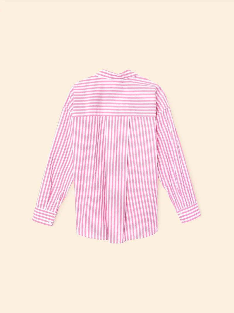 XIRENA ROSE STRIPE JORDY SHIRT