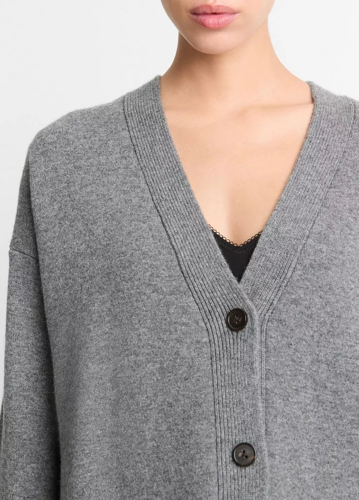 VINCE OVERSIZE WOOL BLEND CARDIGAN