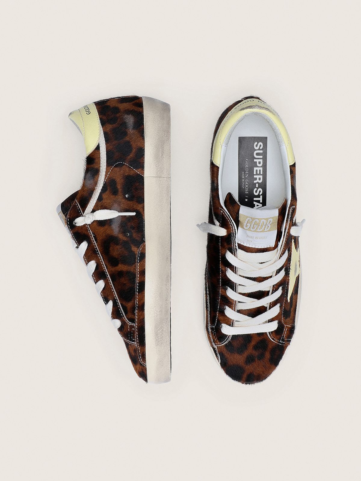 GOLDEN GOOSE SUPER-STAR LEOPARD/YELLOW
