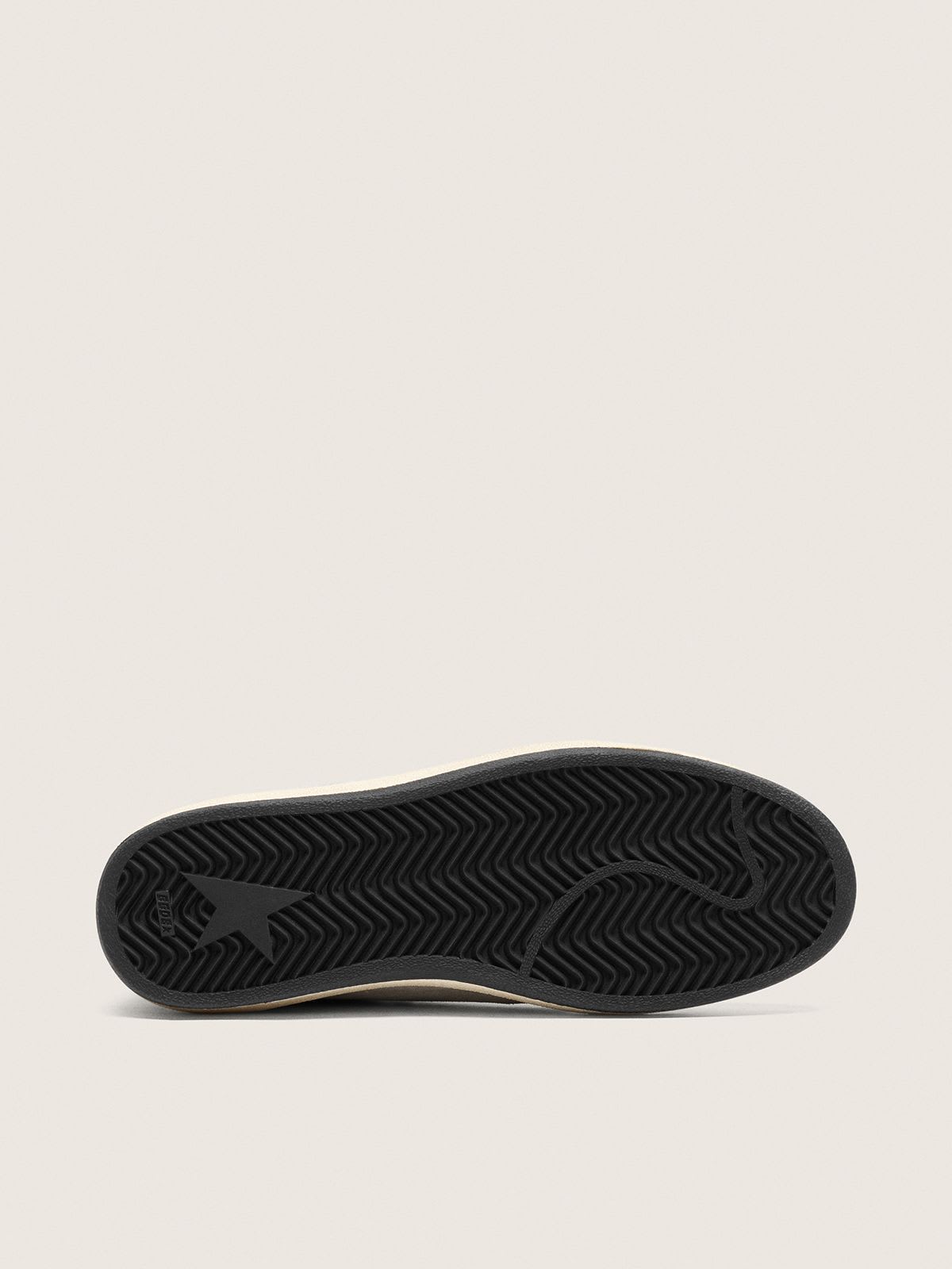 GOLDEN GOOSE BALL-STAR SUEDE GLITTER GREY/SILVER
