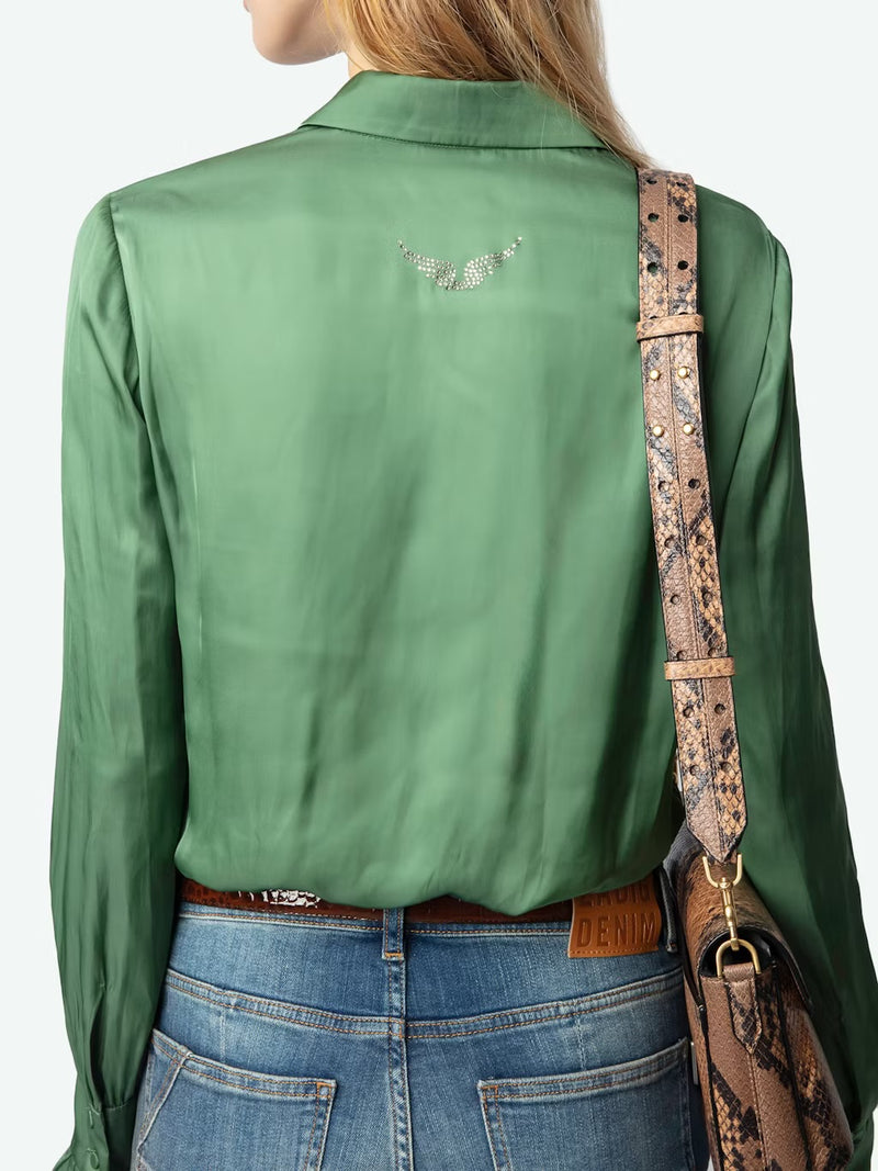 ZADIG & VOLTAIRE THELY SATIN BLOUSE
