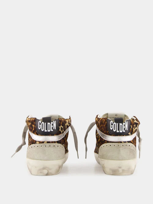 GOLDEN GOOSE MID STAR IN LEOPARD PRINT