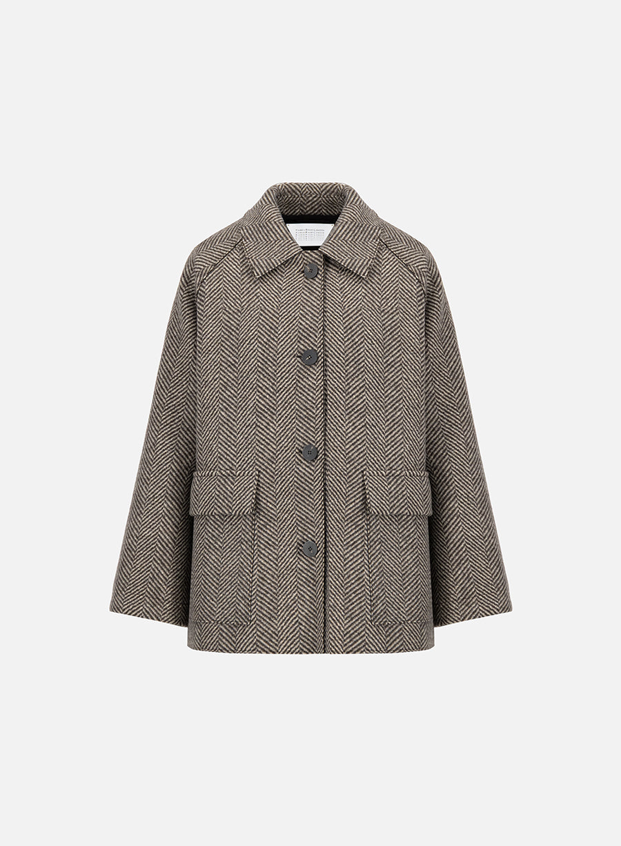 HARRIS WHARF LONDON RAGLAN JACKET
