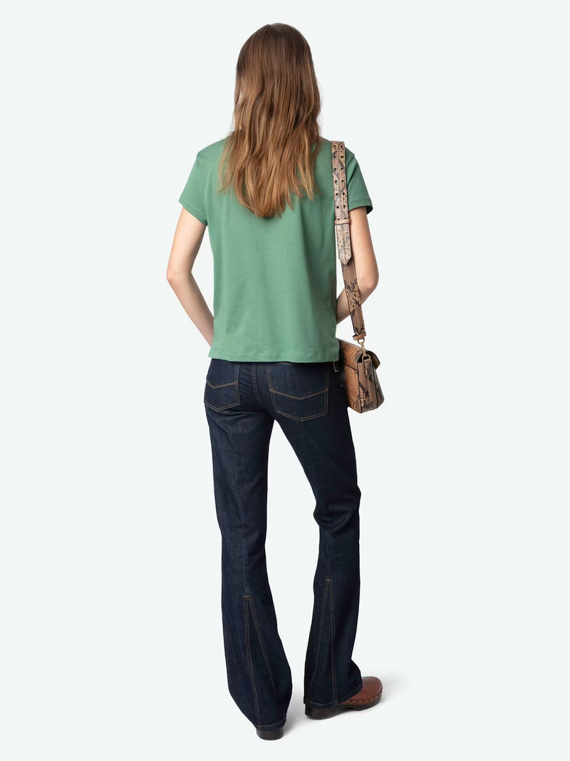 ZADIG & VOLTAIRE WALK ICO BLASON ECO T-SHIRT CORRIANDER