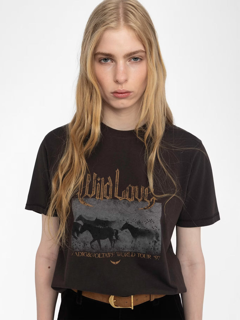 ZADIG & VOLTAIRE EDWIN WILD LOVE T-SHIRT