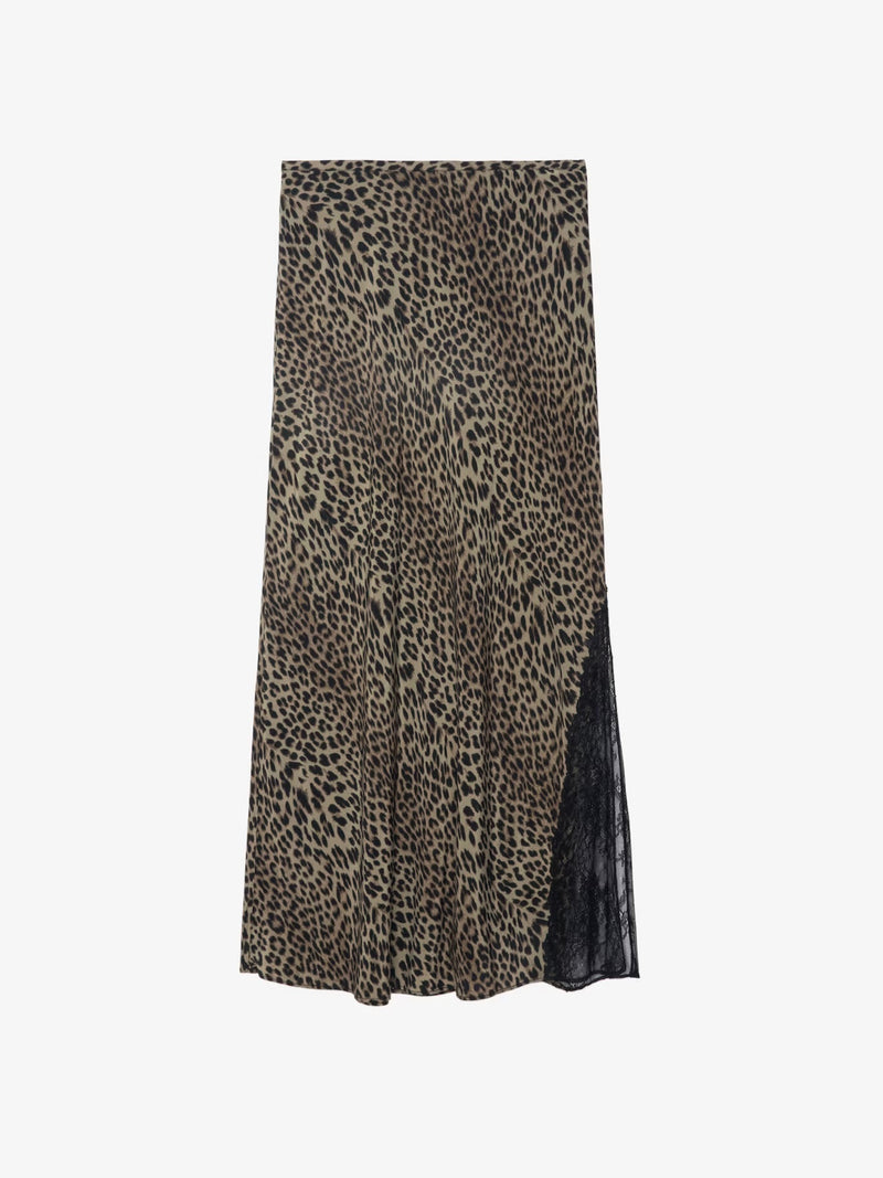 ZADIG & VOLTAIRE JAYLA LEO PRINT SKIRT