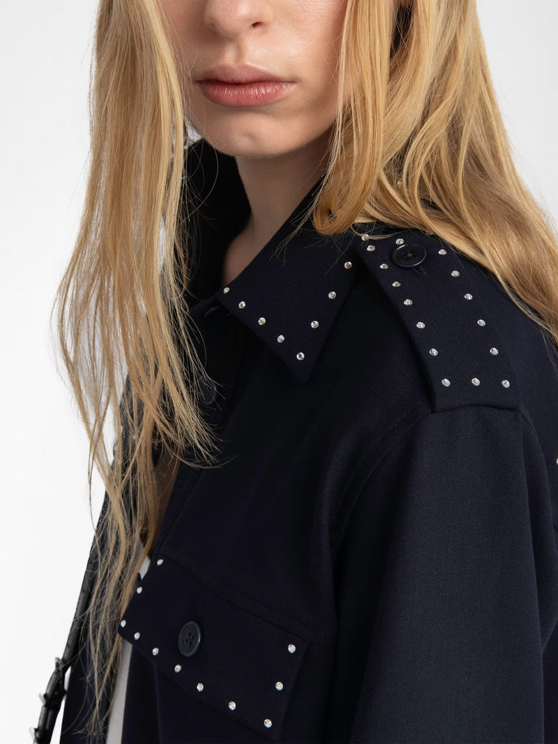 ZADIG & VOLTAIRE TASKAM TAILLEUR STRASS ENCRE