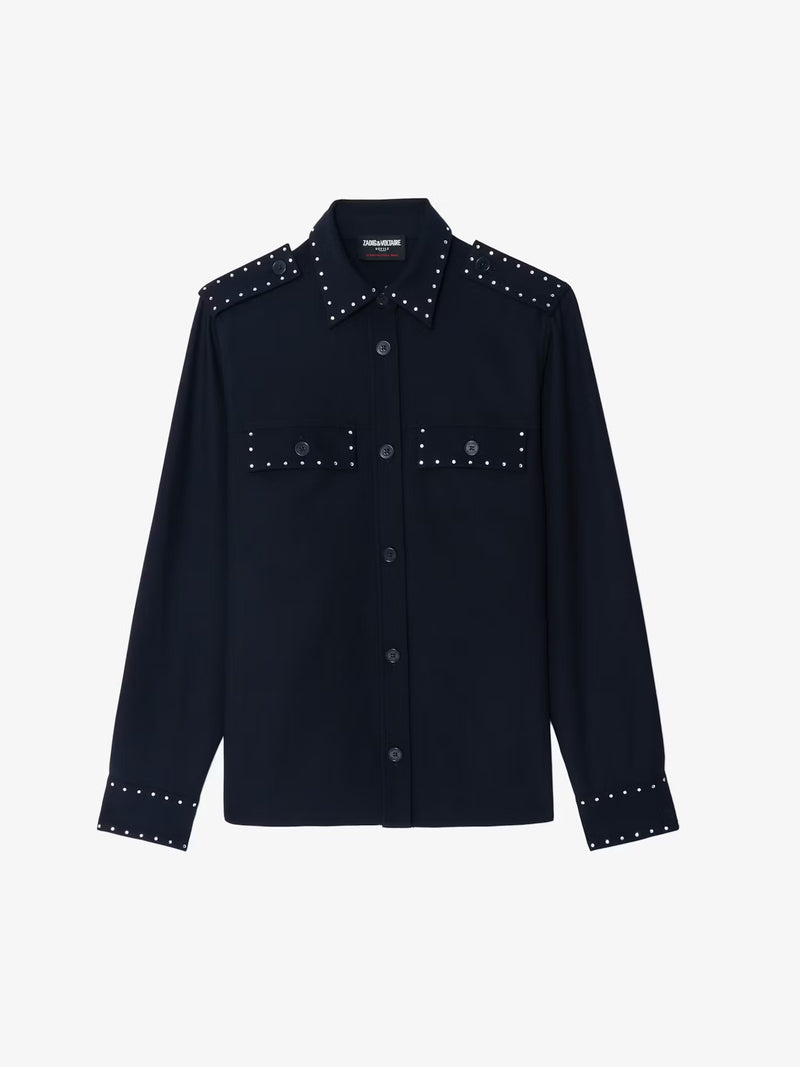 ZADIG & VOLTAIRE TASKAM TAILLEUR STRASS ENCRE