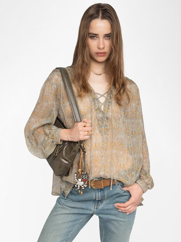 ZADIG & VOLTAIRE TAMELA MOUSSELINE PAISLEY BLOUSE