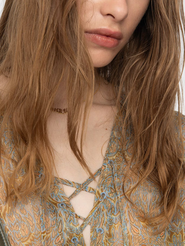 ZADIG & VOLTAIRE TAMELA MOUSSELINE PAISLEY BLOUSE