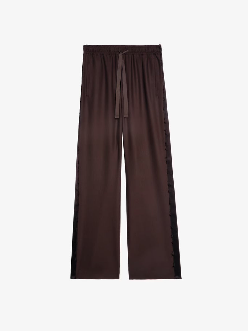 ZADIG & VOLTAIRE POMA DARK CHOCOLATE JOGGING TROUSERS