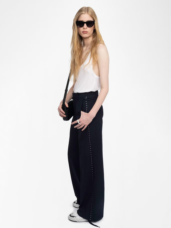 ZADIG & VOLTAIRE PANOL INK NAVY TROUSERS