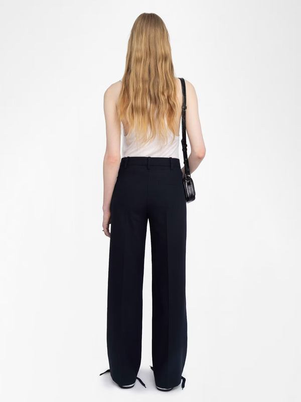 ZADIG & VOLTAIRE PANOL INK NAVY TROUSERS