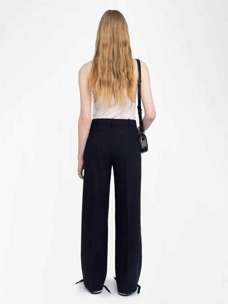 ZADIG & VOLTAIRE PANOL INK NAVY TROUSERS
