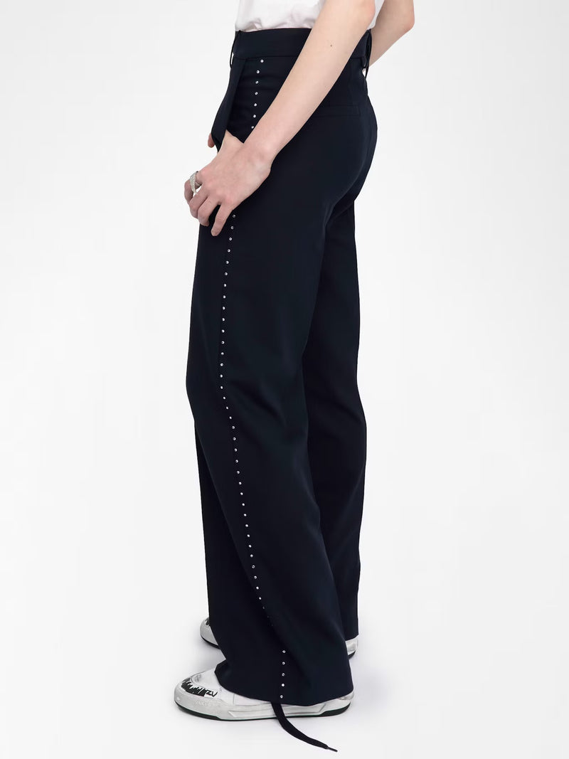 ZADIG & VOLTAIRE PANOL INK NAVY TROUSERS