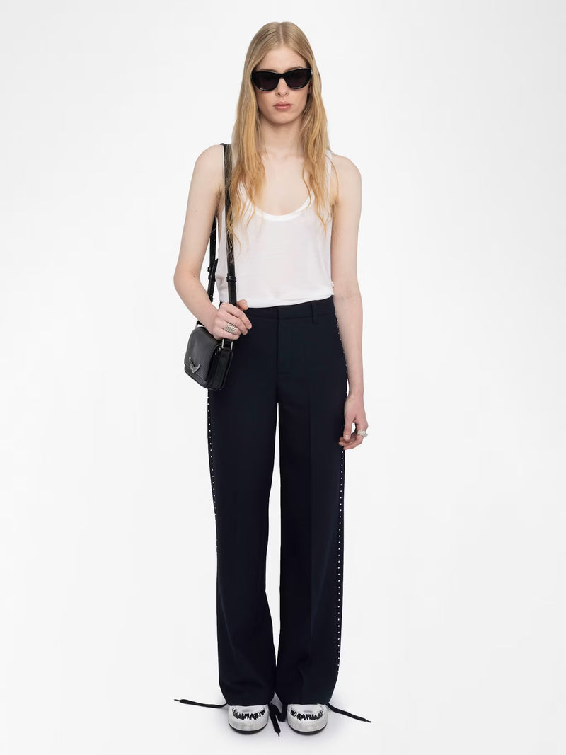 ZADIG & VOLTAIRE PANOL INK NAVY TROUSERS