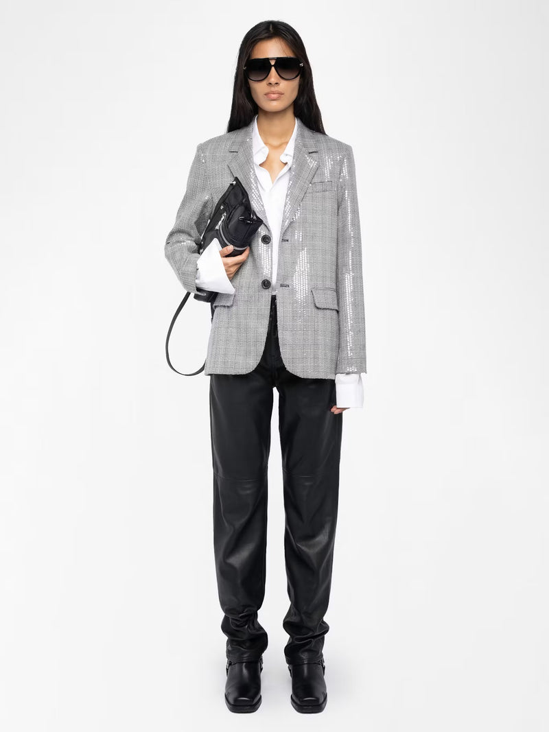 ZADIG & VOLTAIRE VANILLE GREY SEQUINS