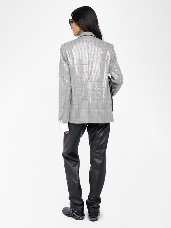ZADIG & VOLTAIRE VANILLE GREY SEQUINS