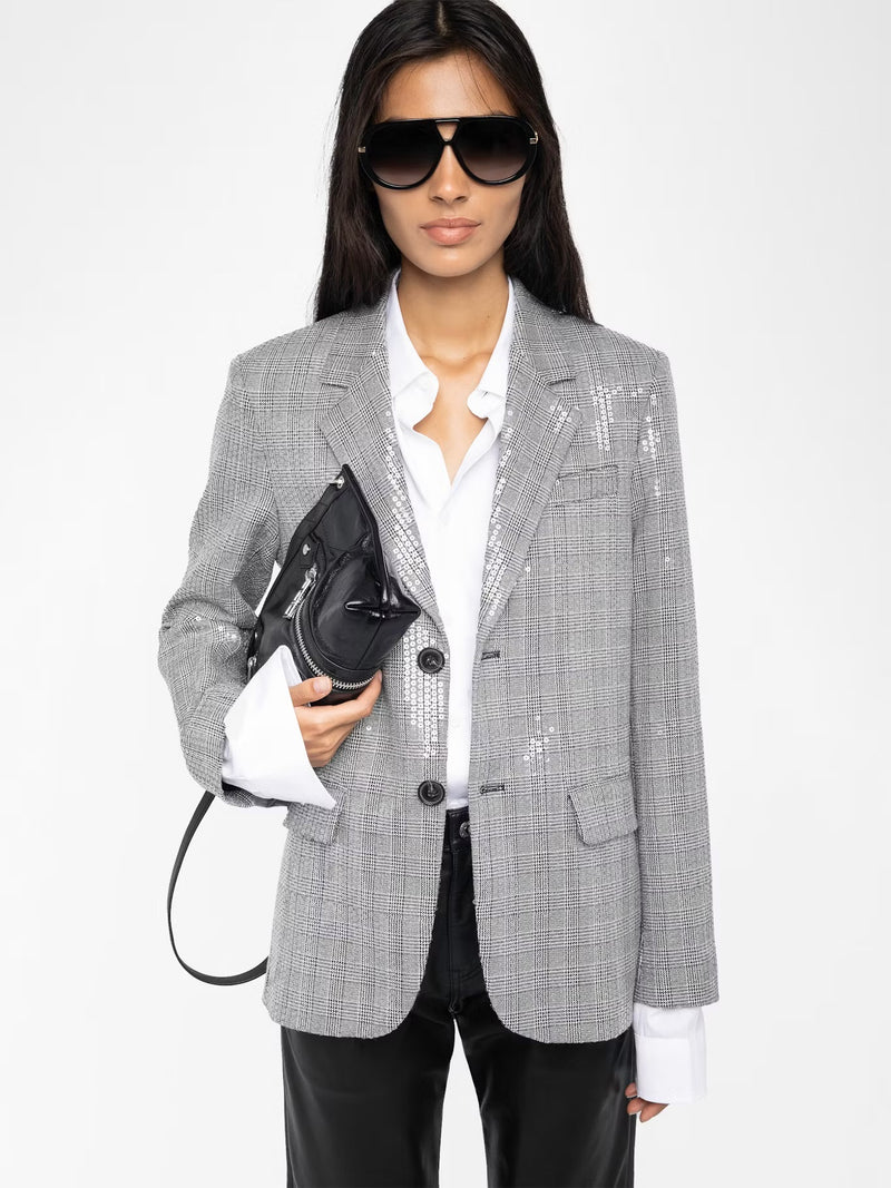 ZADIG & VOLTAIRE VANILLE GREY SEQUINS