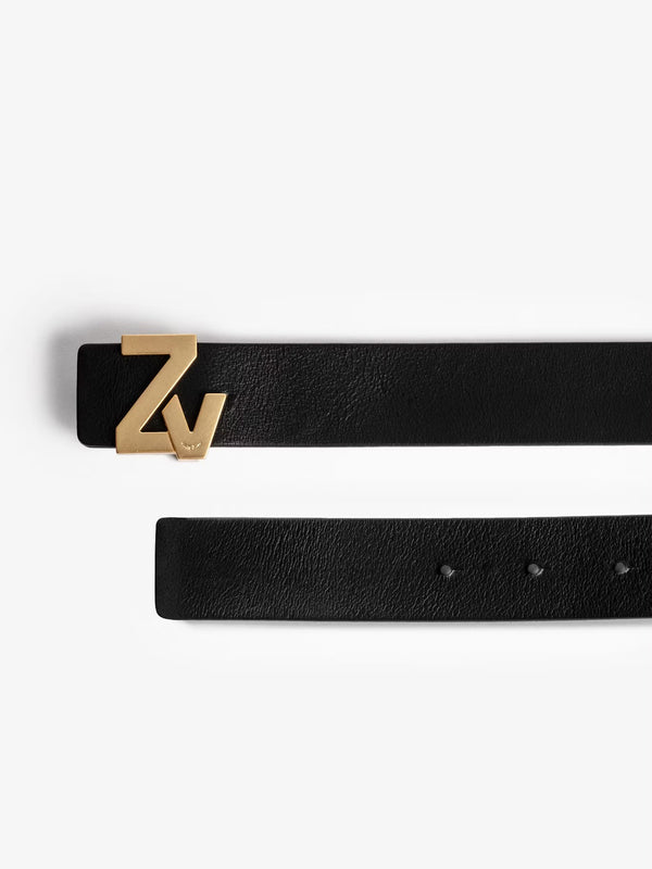 ZADIG & VOLTAIRE ZV INITIALE BELT BLACK