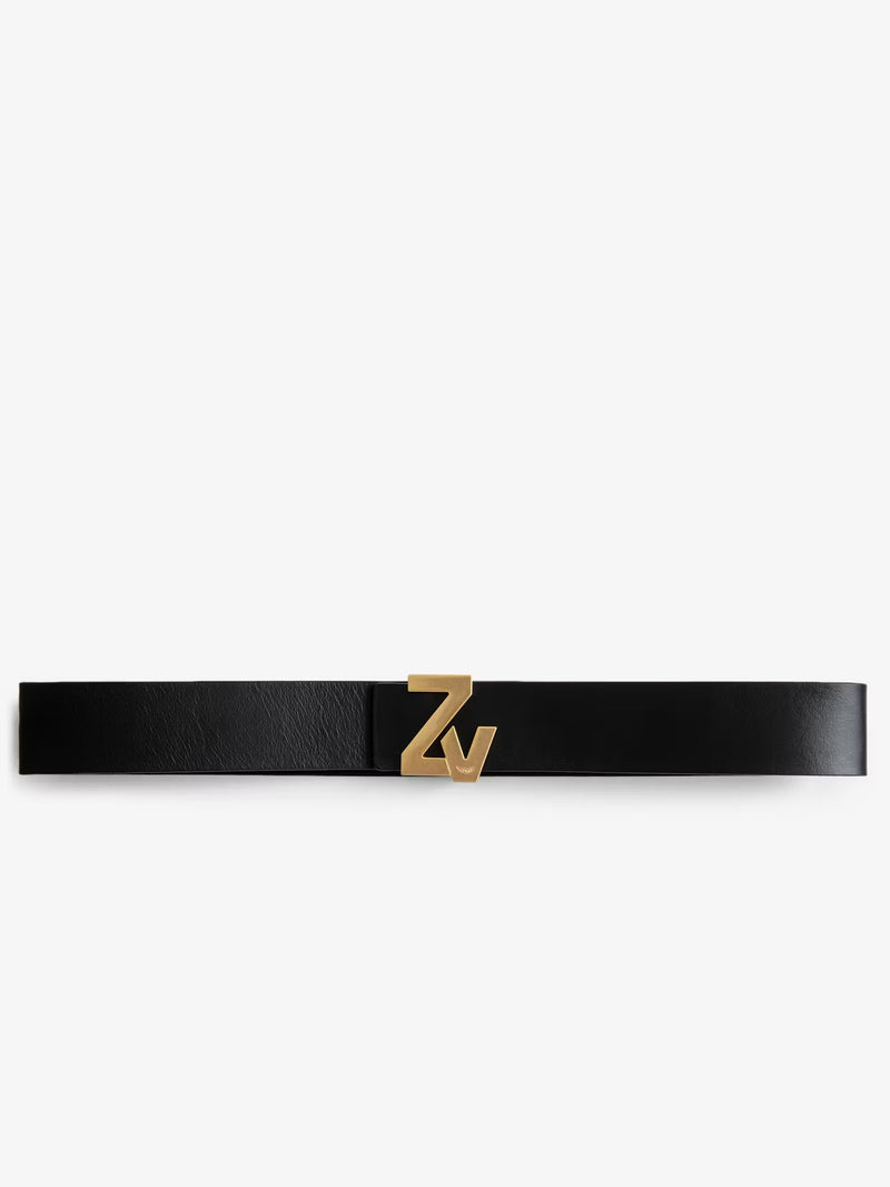 ZADIG & VOLTAIRE ZV INITIALE BELT BLACK