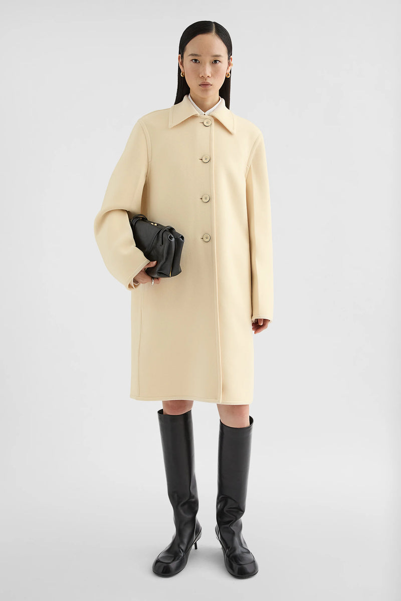 JIL SANDER DOUBLE WOOL COAT
