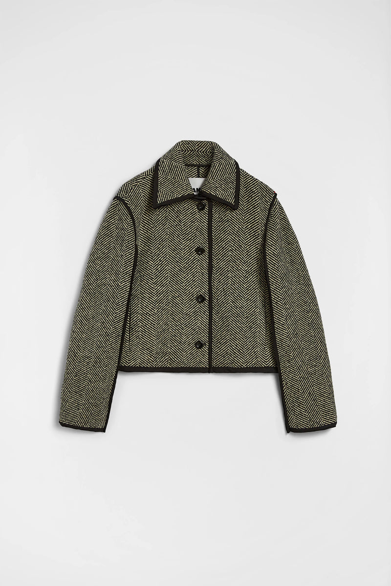JIL SANDER WOOL TWEED JACKET