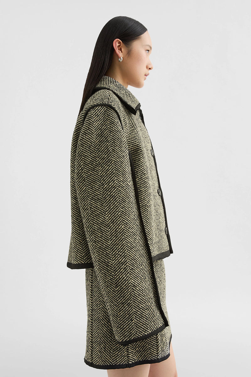 JIL SANDER WOOL TWEED JACKET