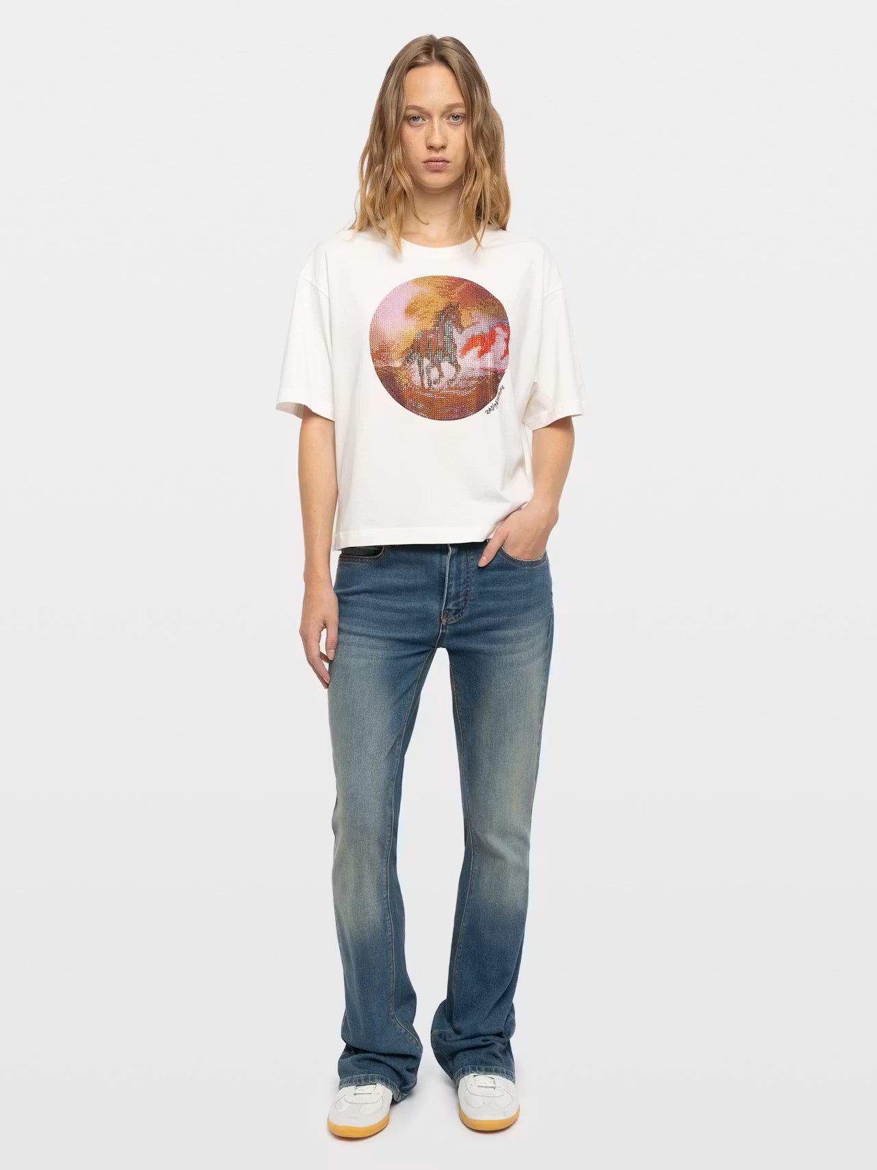 ZADIG & VOLTAIRE TAIDA PHOTO PRINT T-SHIRT