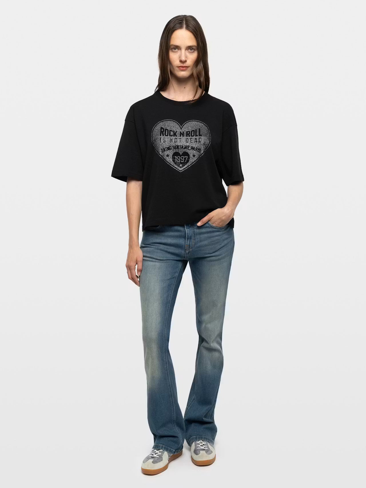 ZADIG & VOLTAIRE TAIDA HEART T-SHIRT
