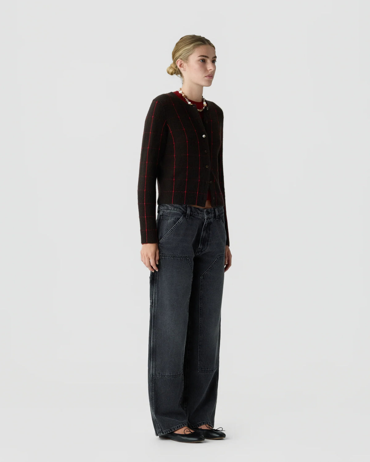 GUEST IN RESIDENCE JANE CHECK CARDIGAN