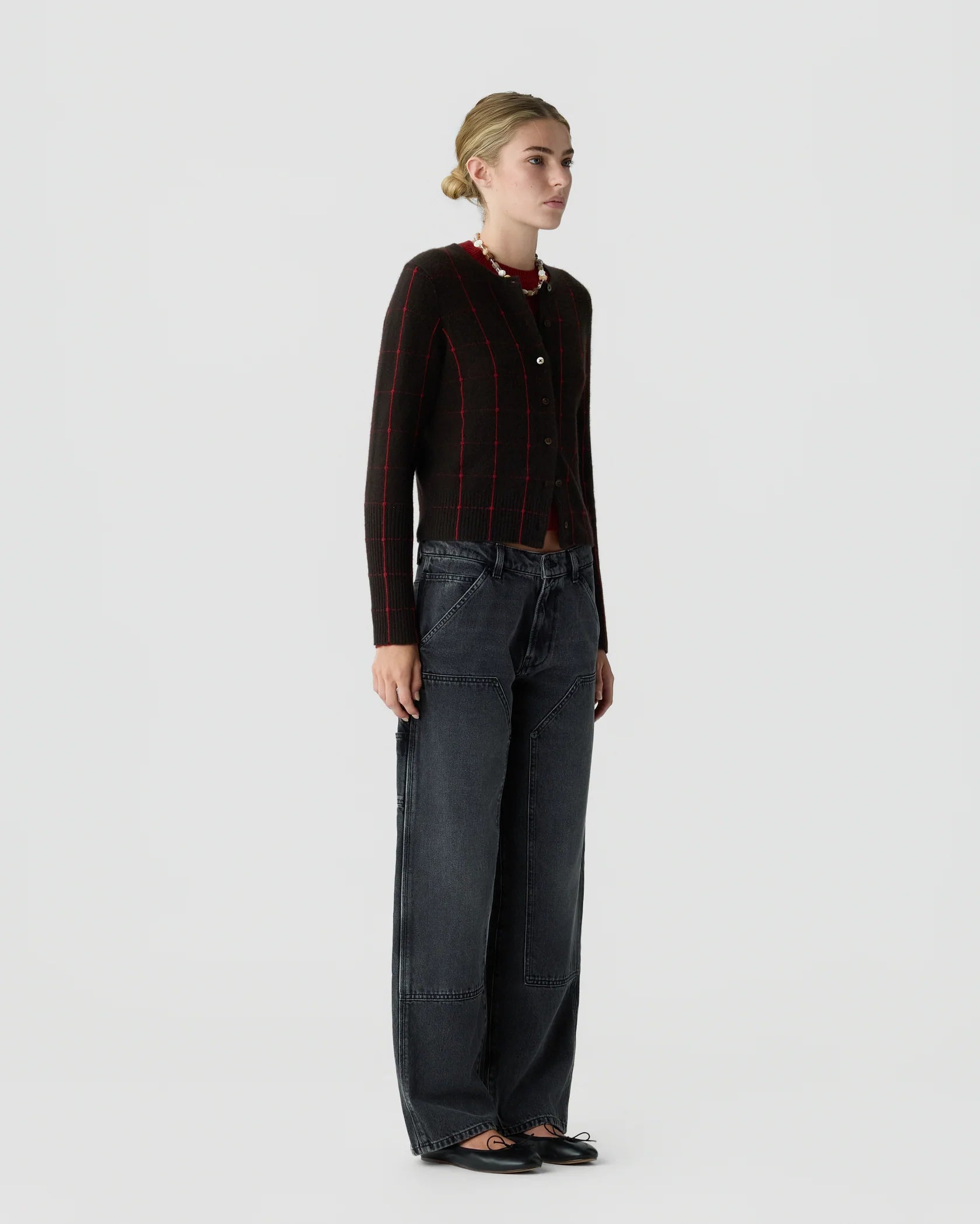 GUEST IN RESIDENCE JANE CHECK CARDIGAN