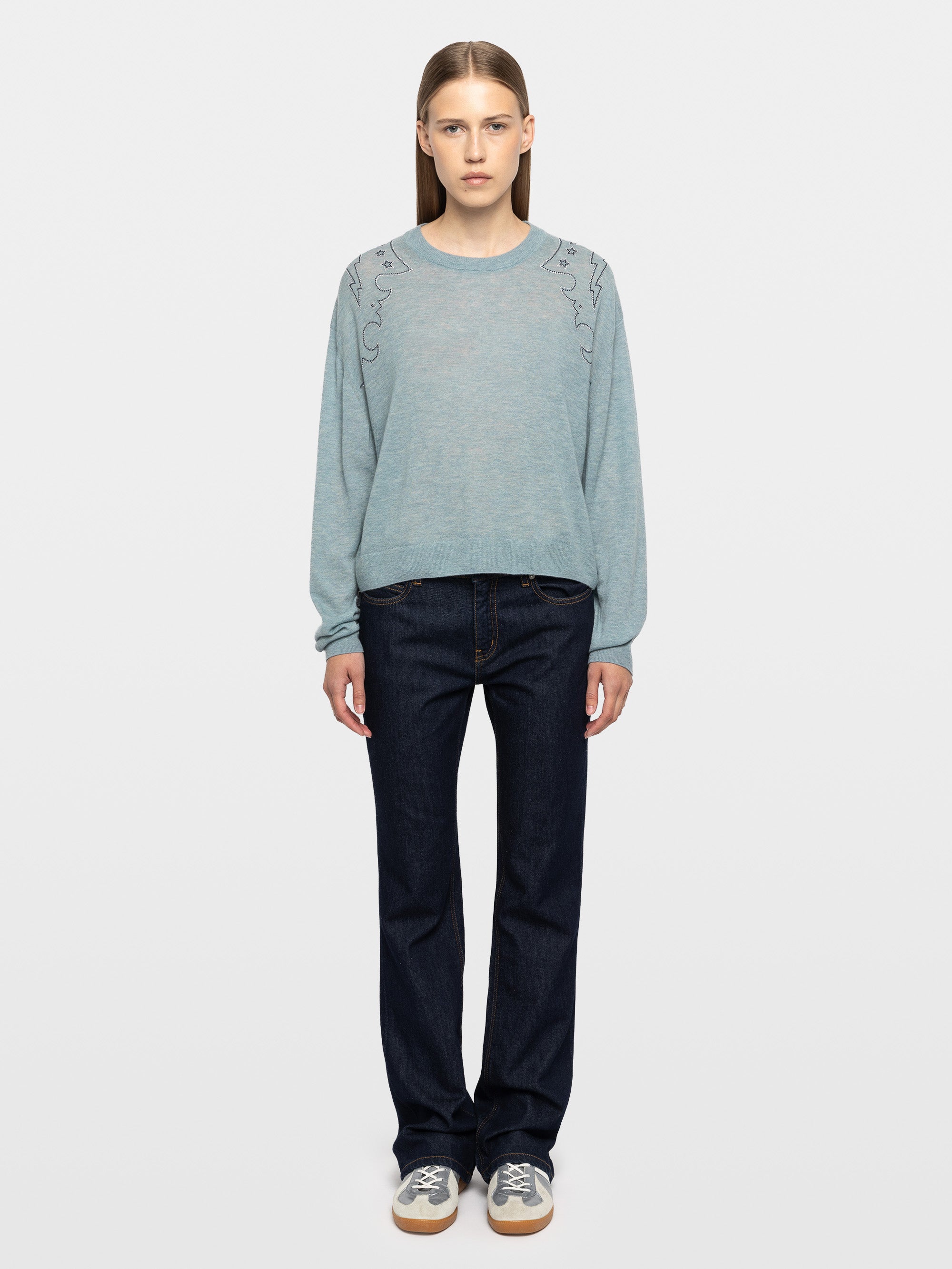 ZADIG & VOLTAIRE SWAPY CASHMERE SWEATER