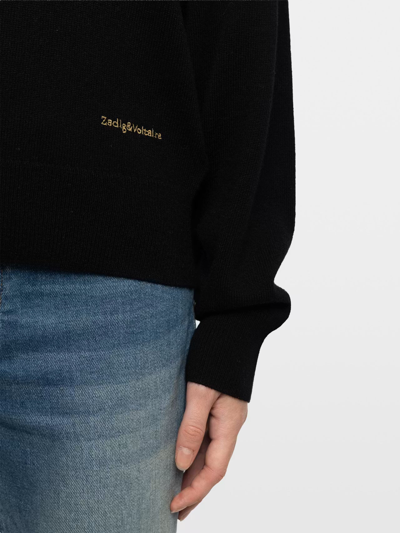 ZADIG & VOLTAIRE SOULU BADGE KNIT BLACK