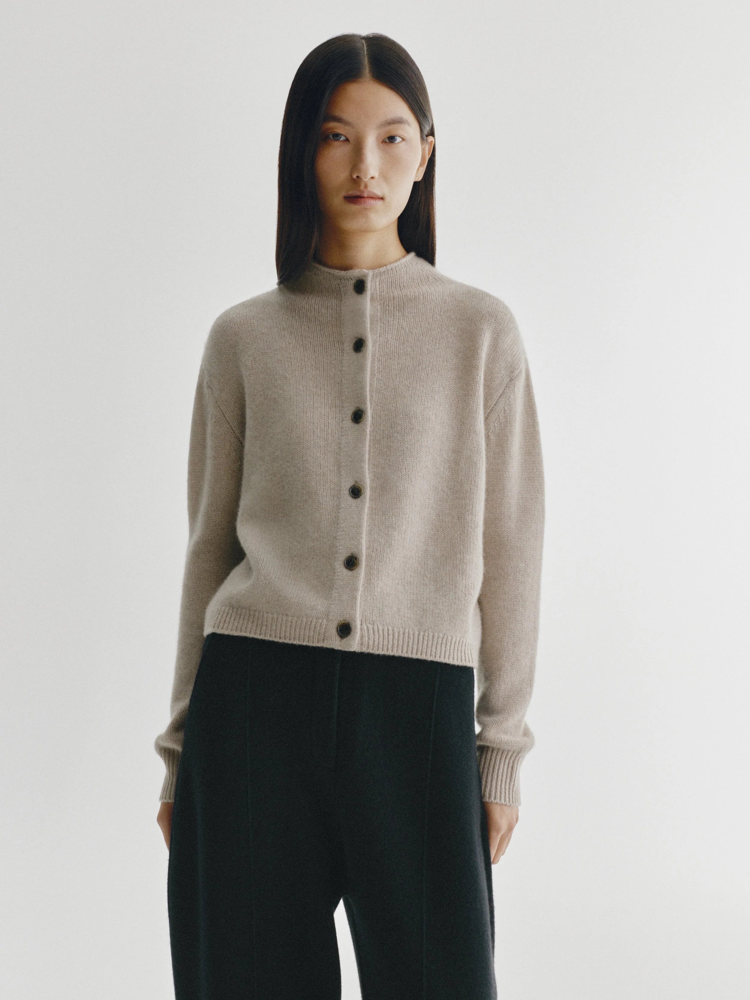 LISA YANG ZIRELLE CARDIGAN SAND