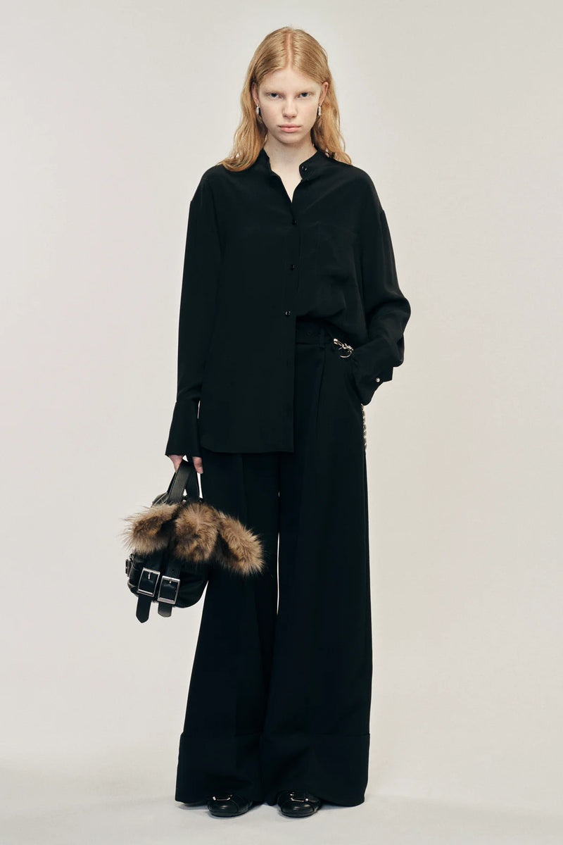 SIMONE ROCHA BELT LOOP WIDE LEG TROUSERS