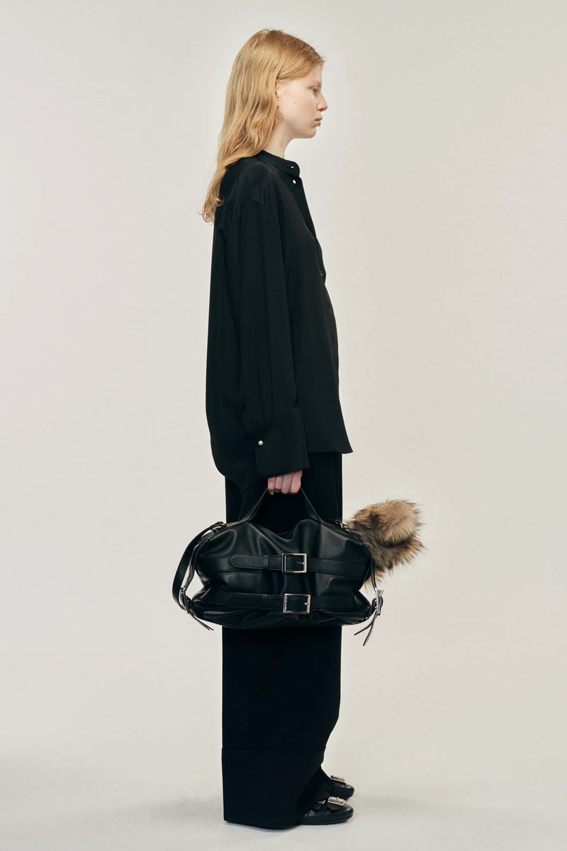 SIMONE ROCHA BELT LOOP WIDE LEG TROUSERS