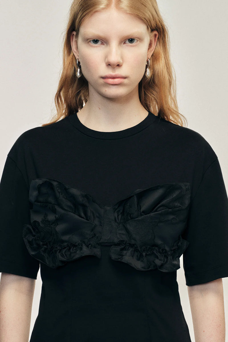SIMONE ROCHA PATCHWORK FRILL T-SHIRT