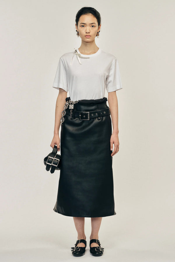 SIMONE ROCHA PEARL & CHAIN BOY T-SHIRT